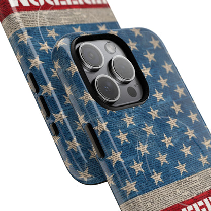 Freedom American Flag iPhone Case — Tough Magnetic Protective Case