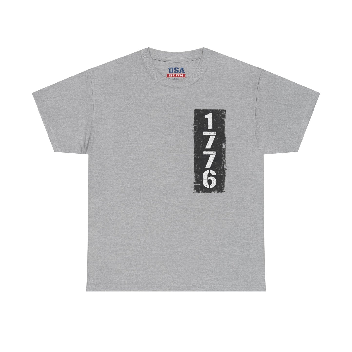 1776 Patriotic T-Shirt — Minimal USA Est. 1776 Freedom Tee