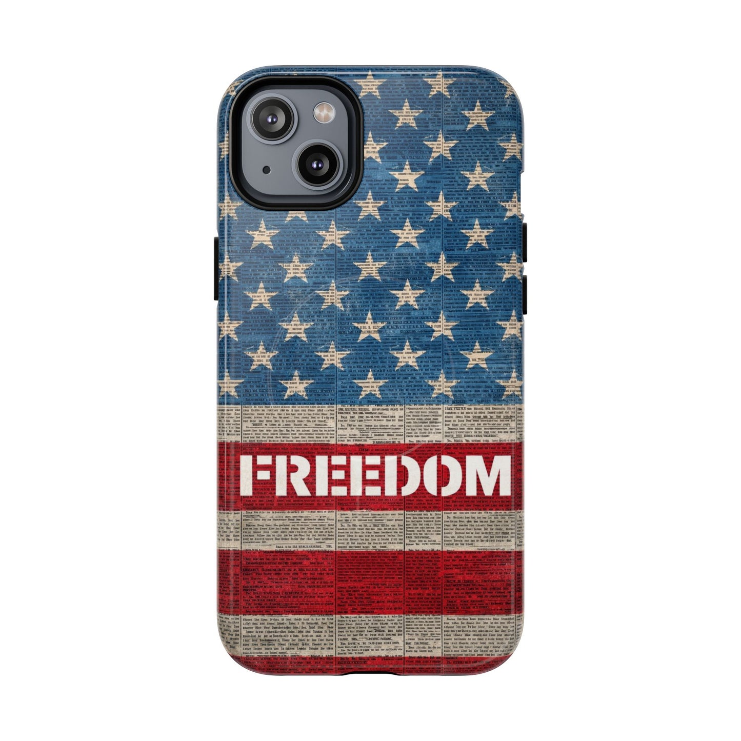 Freedom American Flag iPhone Case — Tough Magnetic Protective Case
