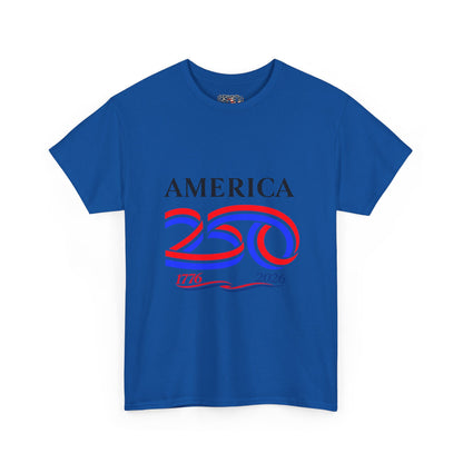 America 250 Anniversary Tee over ‘1776–2026' Patriotic Chest Print - 250th Limited Series