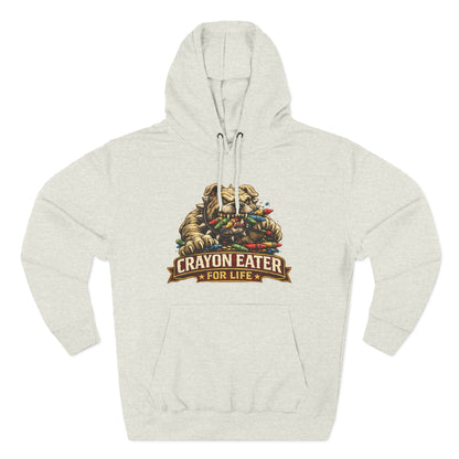 Crayon Eater for Life Bulldog Hoodie — Honor Courage Commitment Military Humor