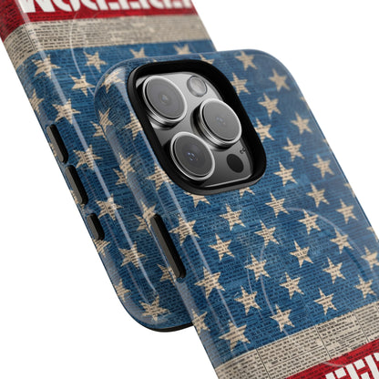 Freedom American Flag iPhone Case — Tough Magnetic Protective Case