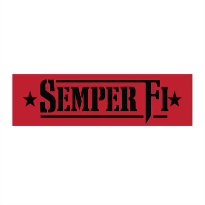 Semper Fi Bumper Sticker — Military Marine Corps Vinyl Decal
