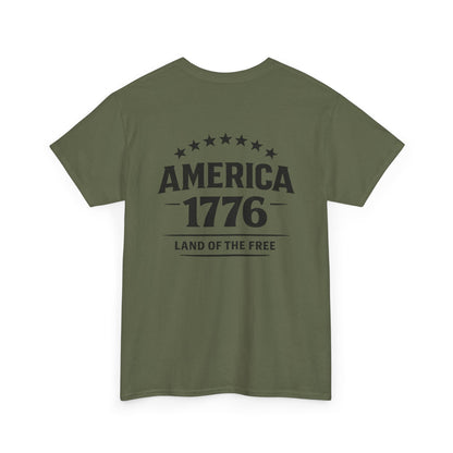 America 1776 T-Shirt — Land of the Free Patriotic Tee