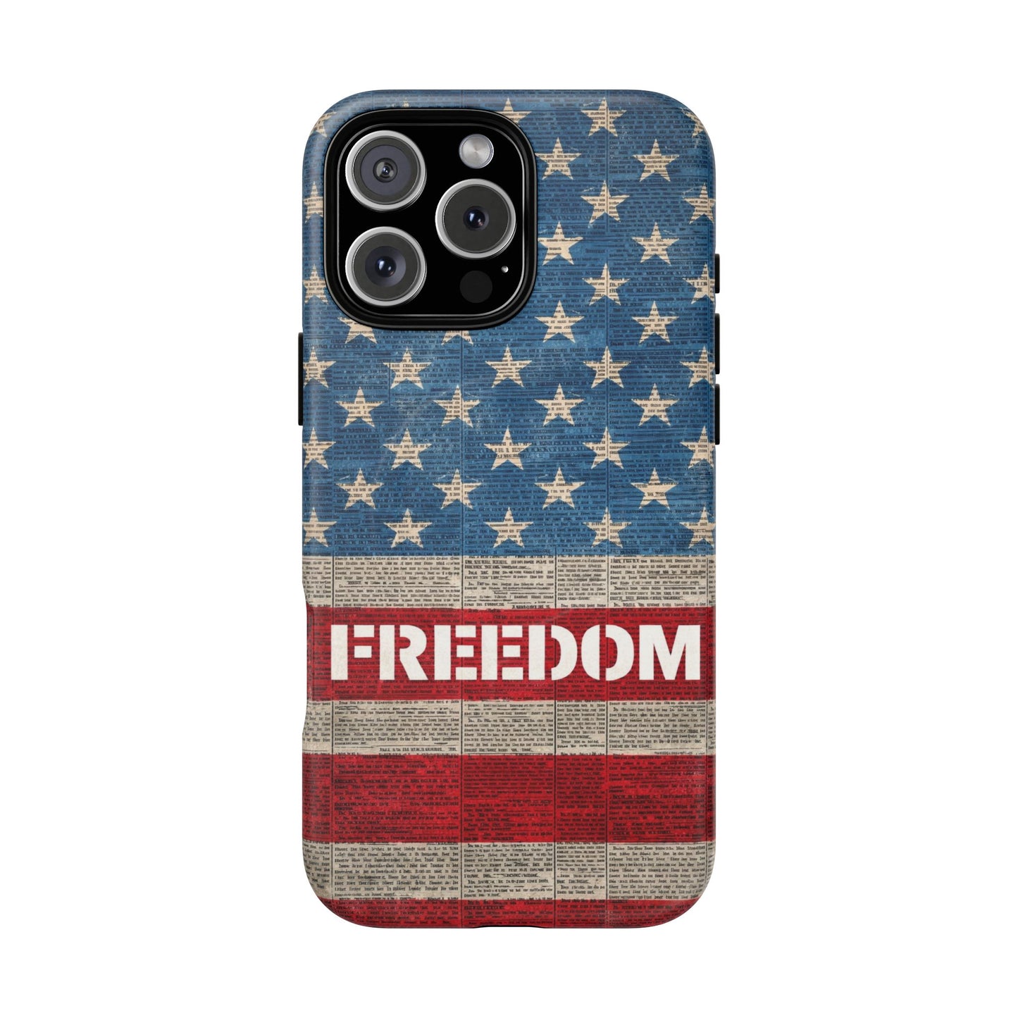 Freedom American Flag iPhone Case — Tough Magnetic Protective Case