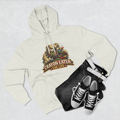 Crayon Eater for Life Bulldog Hoodie — Honor Courage Commitment Military Humor