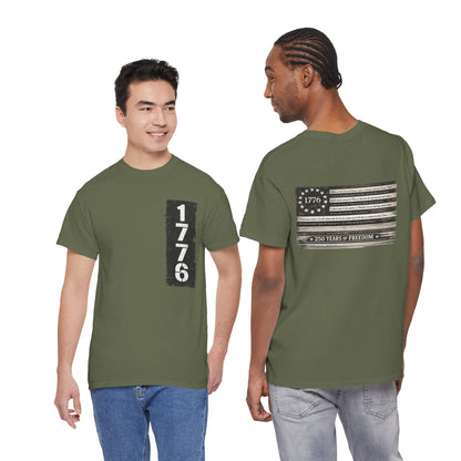 1776 Patriotic T-Shirt — Minimal USA Est. 1776 Freedom Tee