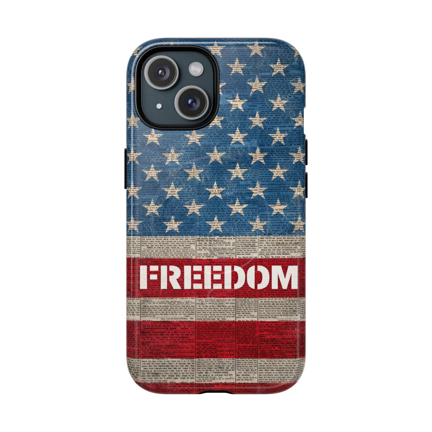 Freedom American Flag iPhone Case — Tough Magnetic Protective Case