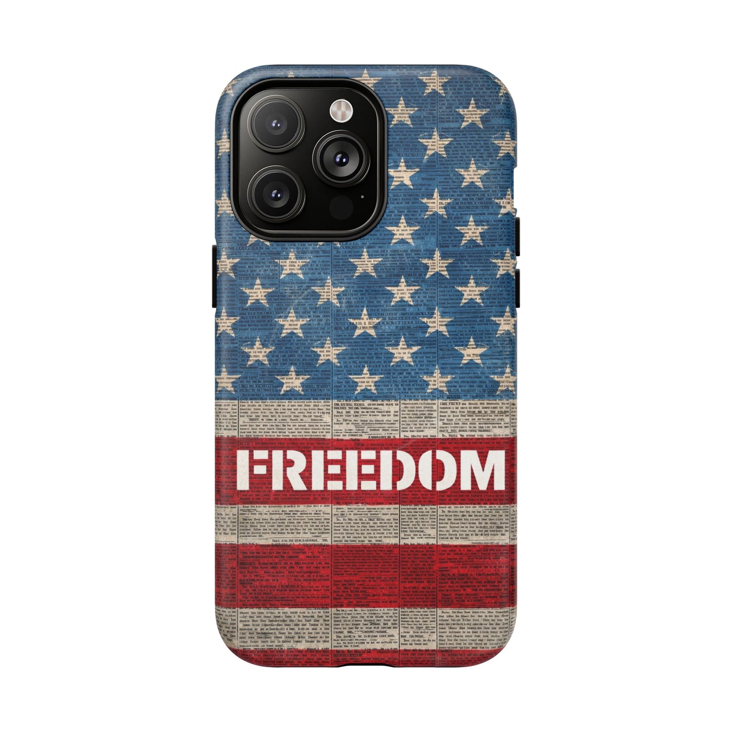 Freedom American Flag iPhone Case — Tough Magnetic Protective Case