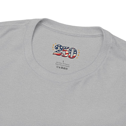 America 250 Anniversary Tee over ‘1776–2026' Patriotic Chest Print - 250th Limited Series