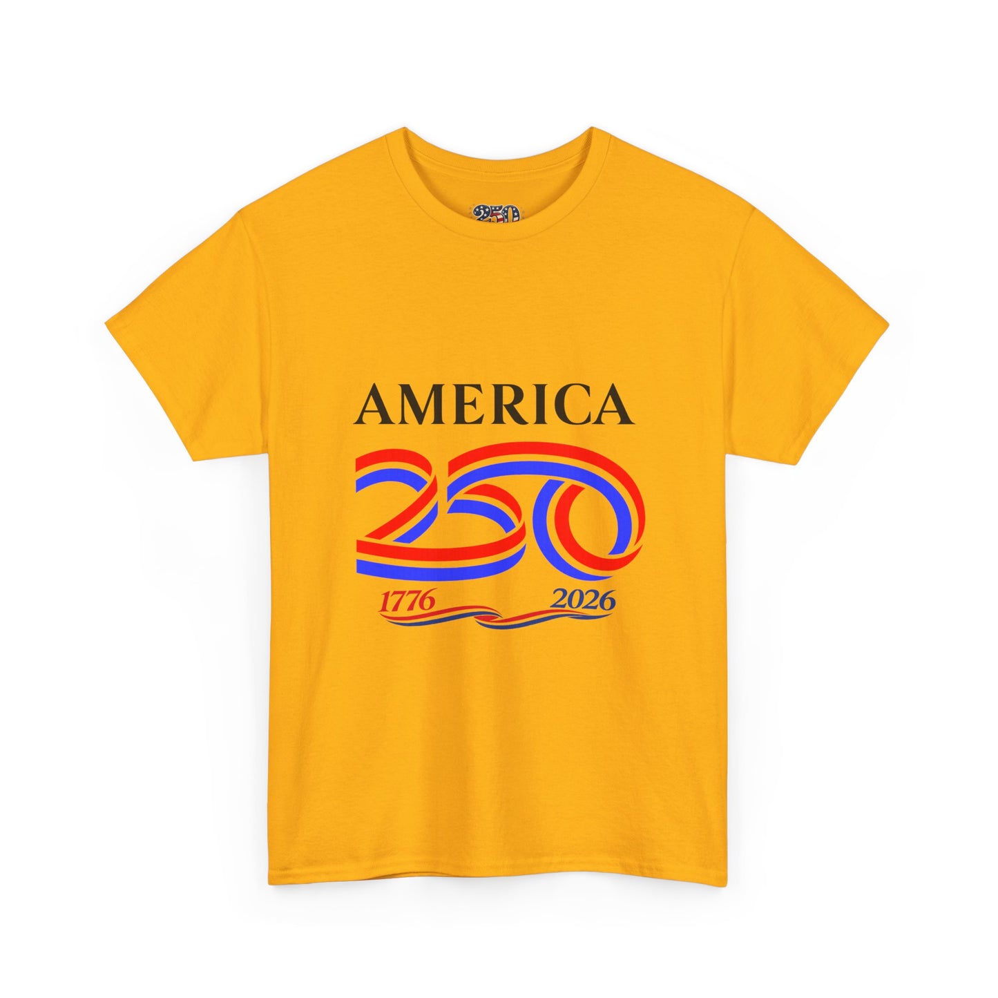 America 250 Anniversary Tee over ‘1776–2026' Patriotic Chest Print - 250th Limited Series