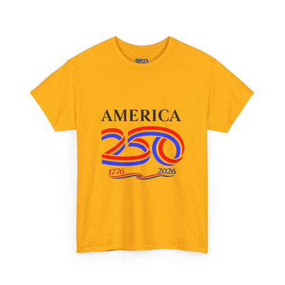 America 250 Anniversary Tee over ‘1776–2026' Patriotic Chest Print - 250th Limited Series