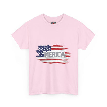 ‘Merica - Distressed America Flag T-Shirt — Vintage Patriotic USA Tee