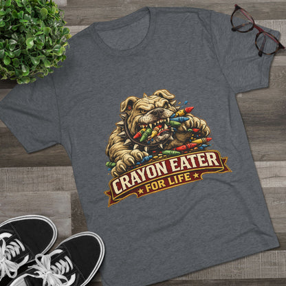 Devil Dog Crayon Eater for Life Military Tee