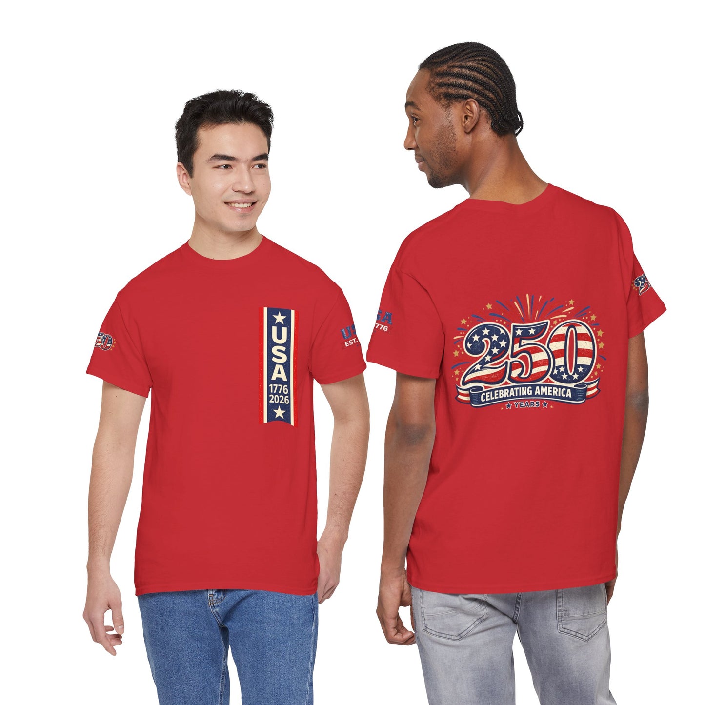 USA 250th Anniversary T-Shirt - Celebrating America 1776–2026 Patriotic Tee - 250th Limited Series