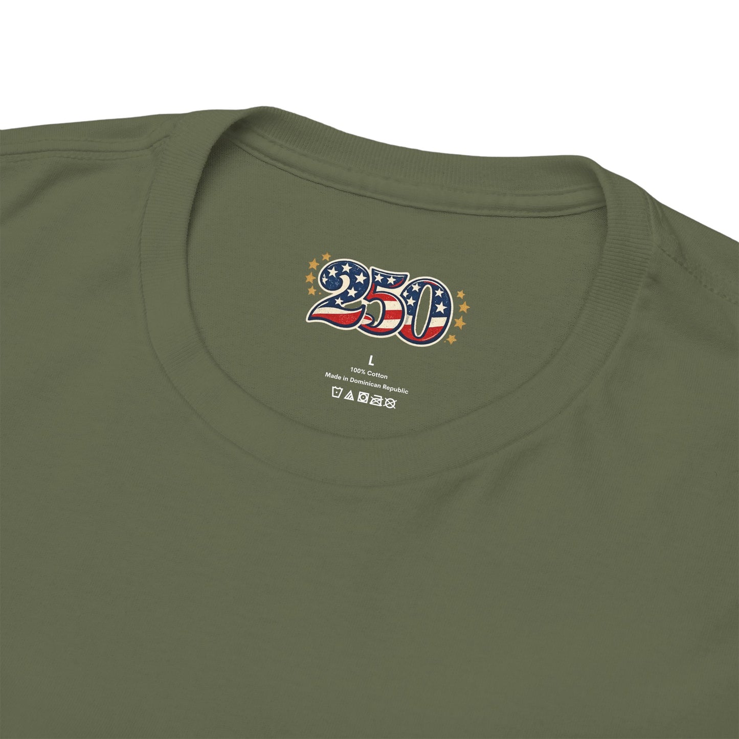 America 250 Anniversary Tee over ‘1776–2026' Patriotic Chest Print - 250th Limited Series