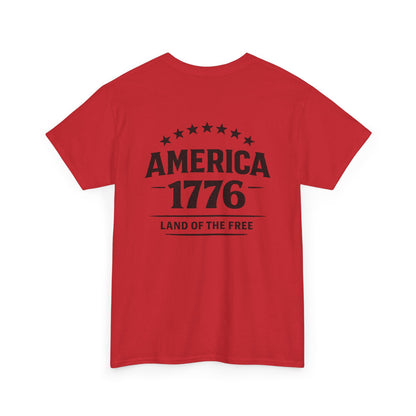 America 1776 T-Shirt — Land of the Free Patriotic Tee