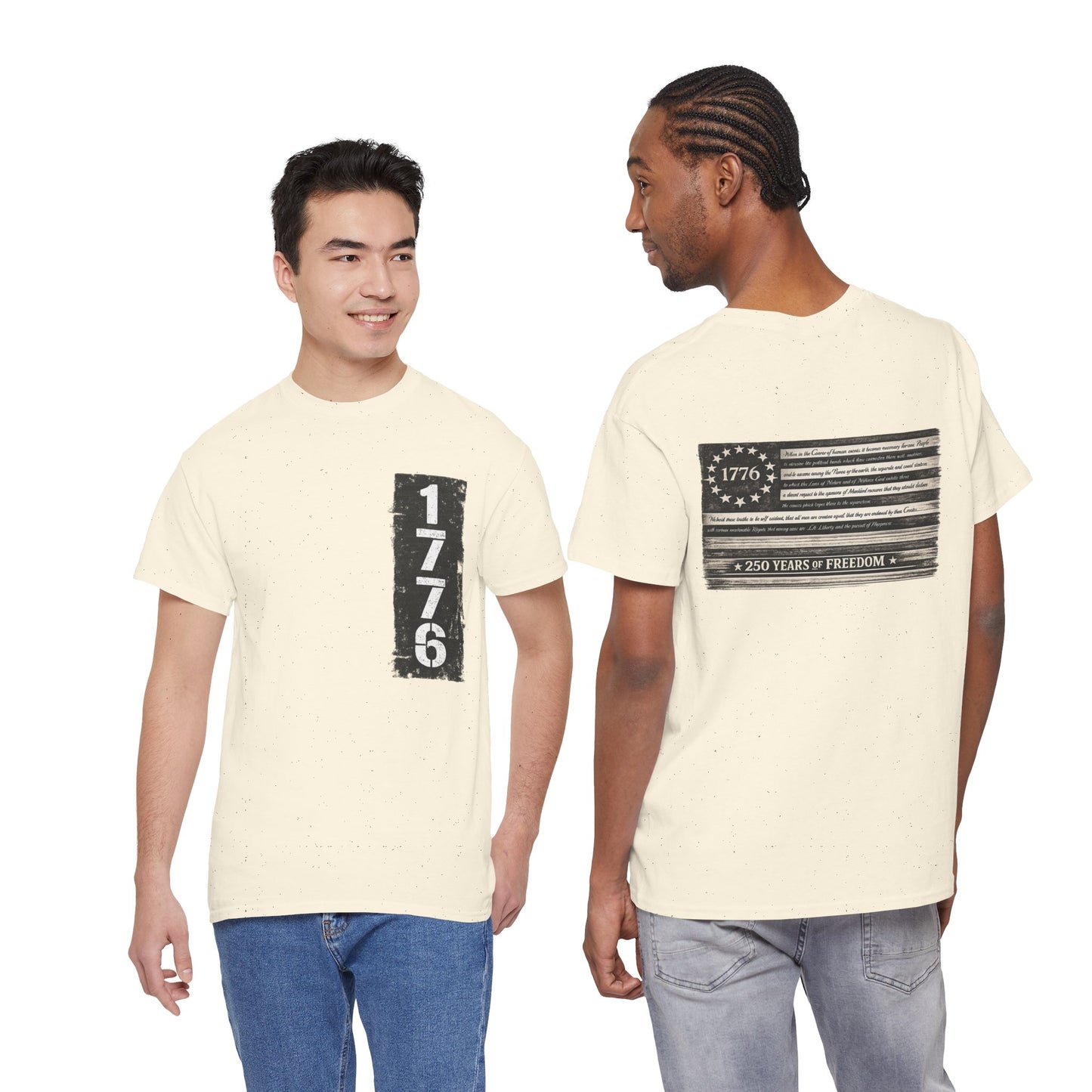 1776 Patriotic T-Shirt — Minimal USA Est. 1776 Freedom Tee