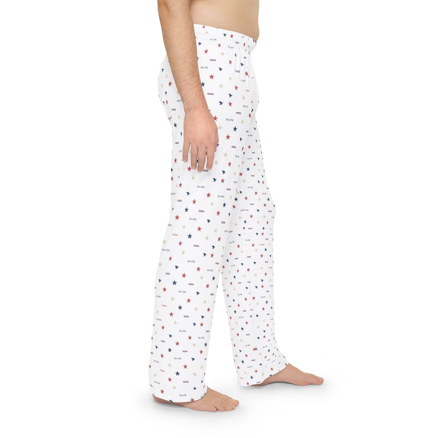 Men's Patriotic Est. 1776 Pajama Pants — Stars & Eagles Lounge Sleepwear