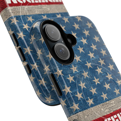 Freedom American Flag iPhone Case — Tough Magnetic Protective Case