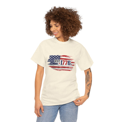 T-shirt - American Flag with 1776 Ripping Through - 250th Limited Series