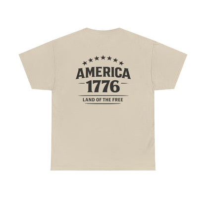 America 1776 T-Shirt — Land of the Free Patriotic Tee