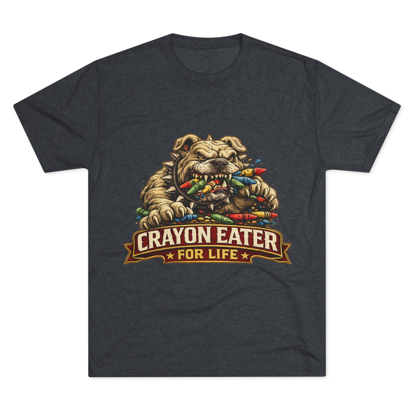 Devil Dog Crayon Eater for Life Military Tee