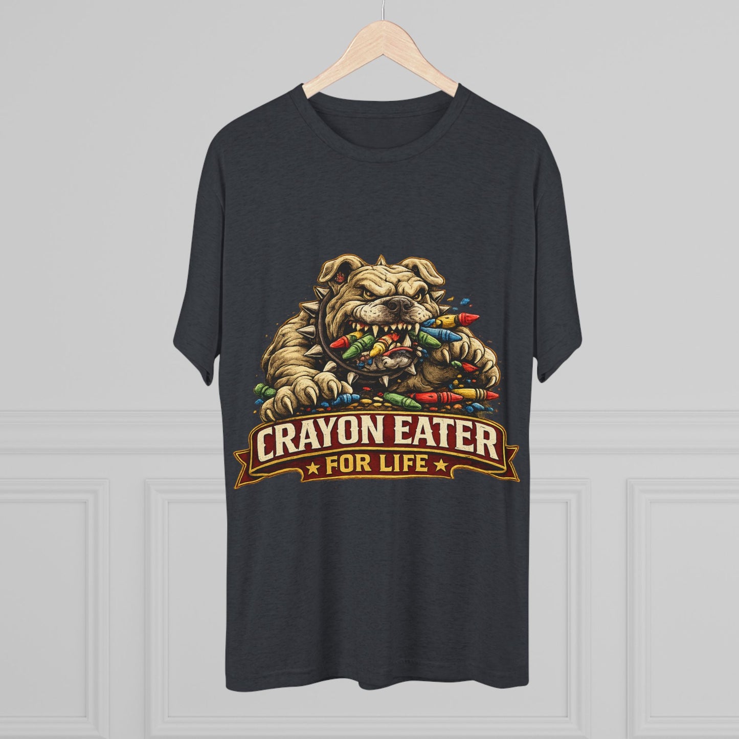 Devil Dog Crayon Eater for Life Military Tee