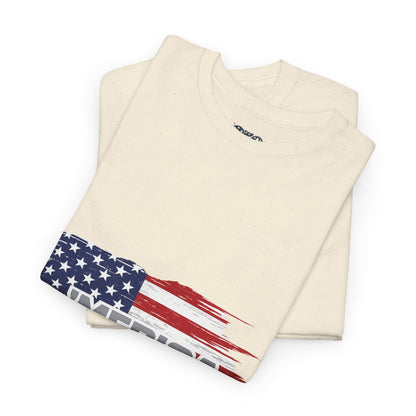 ‘Merica - Distressed America Flag T-Shirt — Vintage Patriotic USA Tee