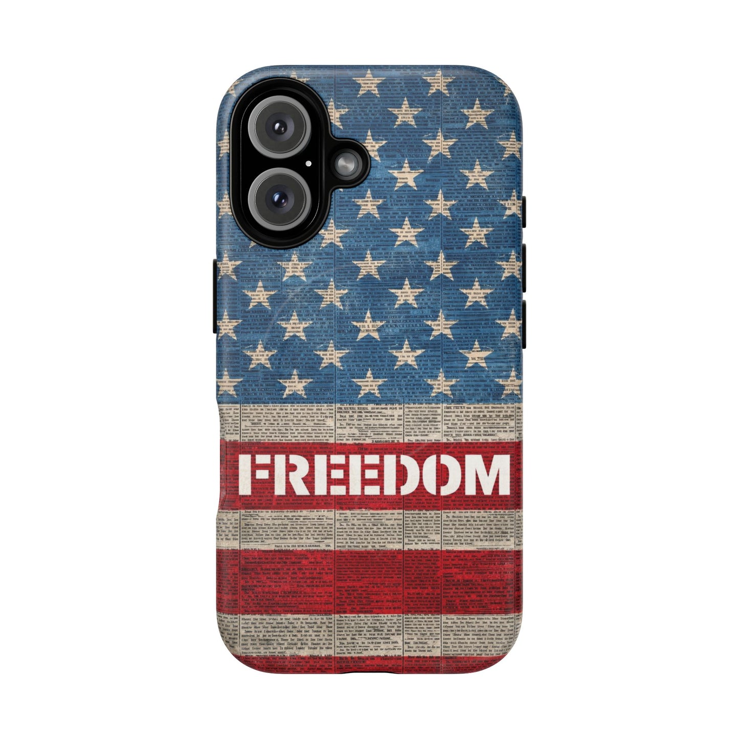 Freedom American Flag iPhone Case — Tough Magnetic Protective Case
