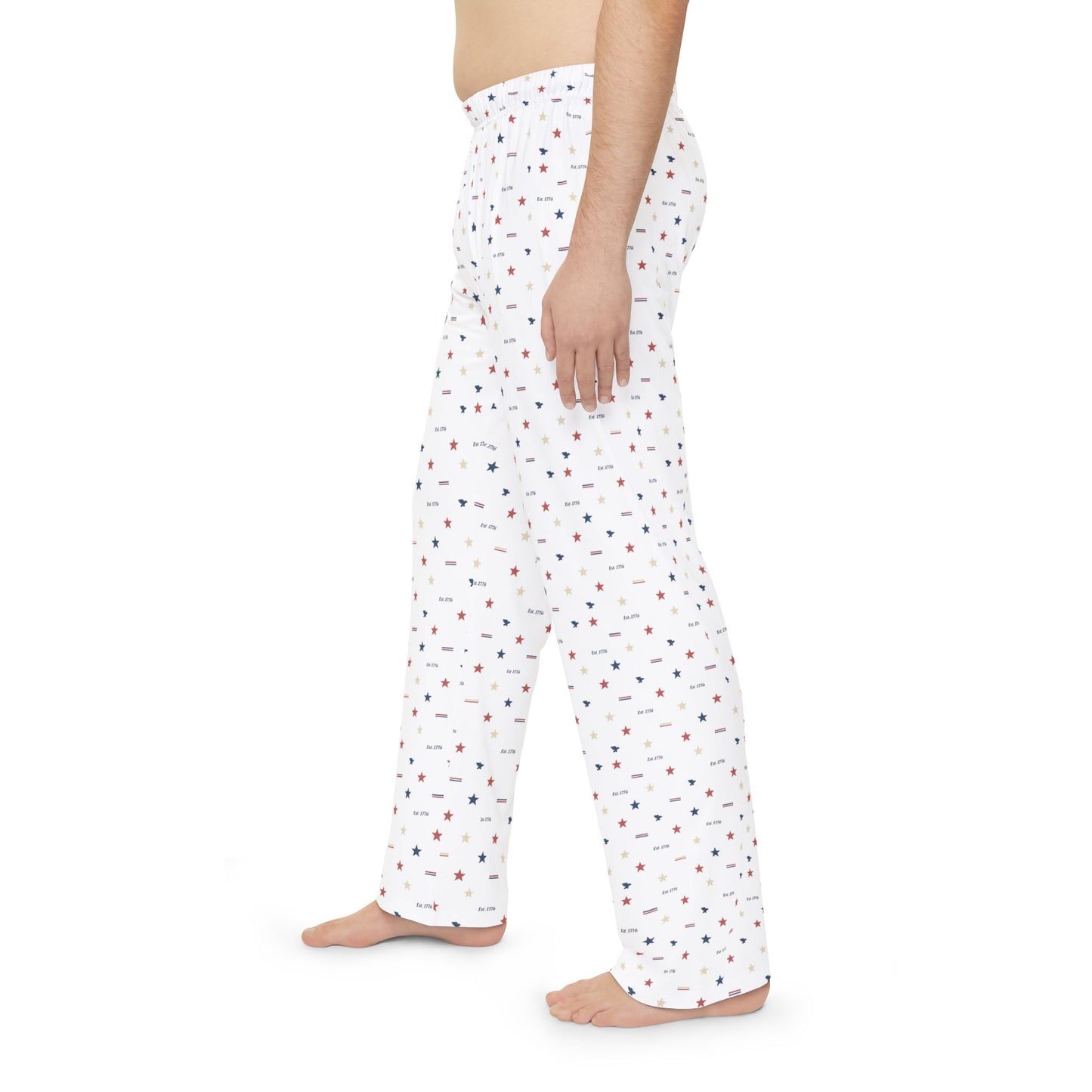 Men's Patriotic Est. 1776 Pajama Pants — Stars & Eagles Lounge Sleepwear