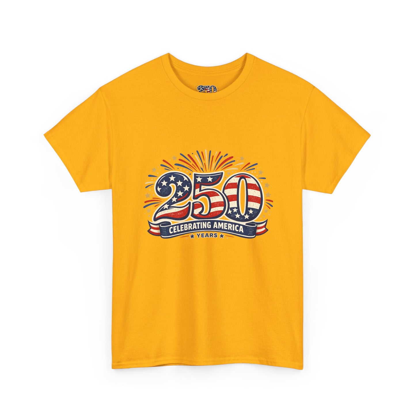 America 250 Patriotic T-Shirt — 250 Red White & Blue Celebration Tee