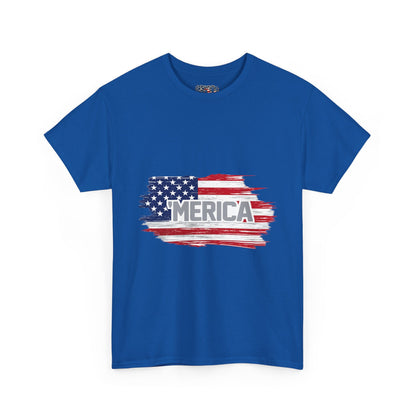‘Merica - Distressed America Flag T-Shirt — Vintage Patriotic USA Tee