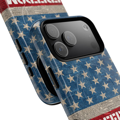 Freedom American Flag iPhone Case — Tough Magnetic Protective Case