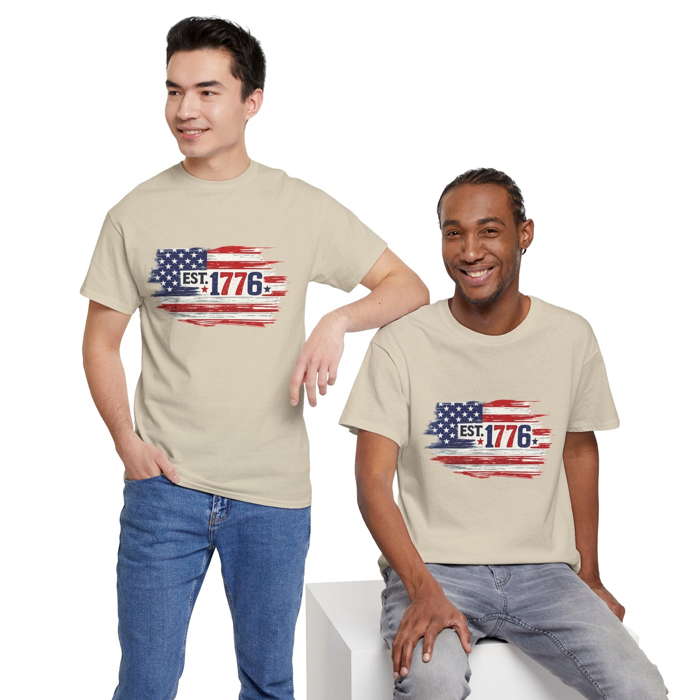 T-shirt - American Flag with 1776 Ripping Through - 250th Limited Series