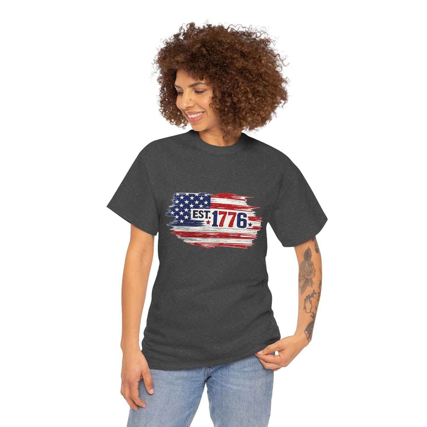 T-shirt - American Flag with 1776 Ripping Through - 250th Limited Series