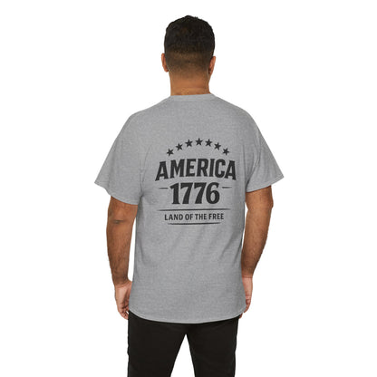 America 1776 T-Shirt — Land of the Free Patriotic Tee