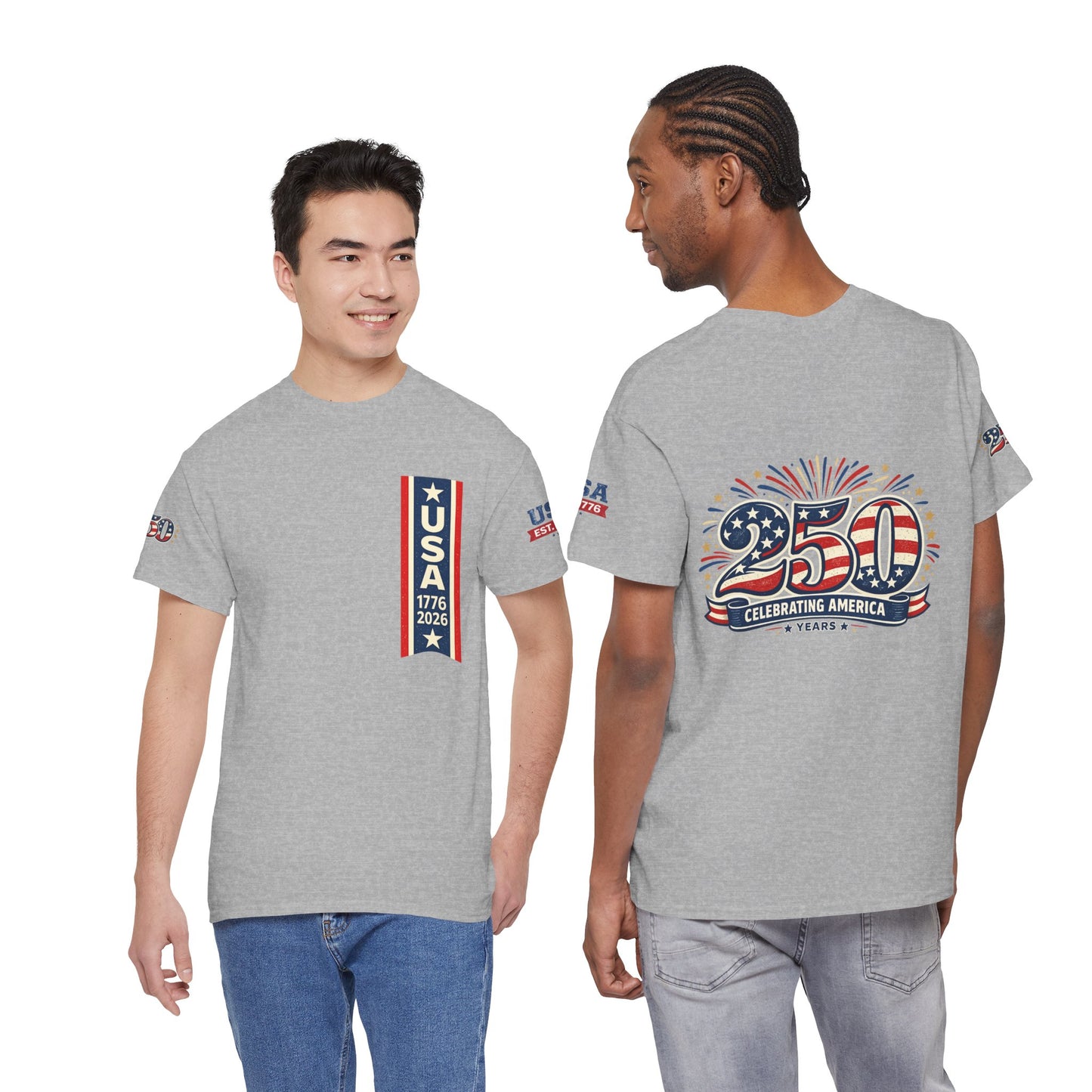 USA 250th Anniversary T-Shirt - Celebrating America 1776–2026 Patriotic Tee - 250th Limited Series