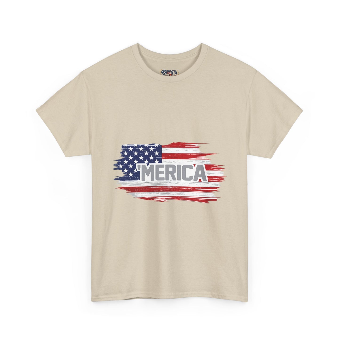 ‘Merica - Distressed America Flag T-Shirt — Vintage Patriotic USA Tee