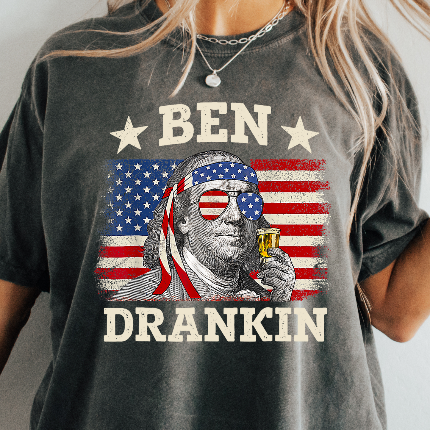Ben Drankin 4th of July Tee – Funny Patriotic Independence Day Shirt