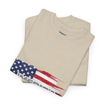 ‘Merica - Distressed America Flag T-Shirt — Vintage Patriotic USA Tee