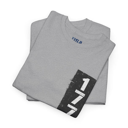 1776 Patriotic T-Shirt — Minimal USA Est. 1776 Freedom Tee