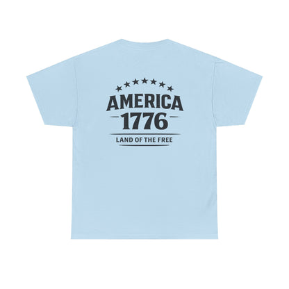 America 1776 T-Shirt — Land of the Free Patriotic Tee