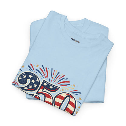 America 250 Patriotic T-Shirt — 250 Red White & Blue Celebration Tee