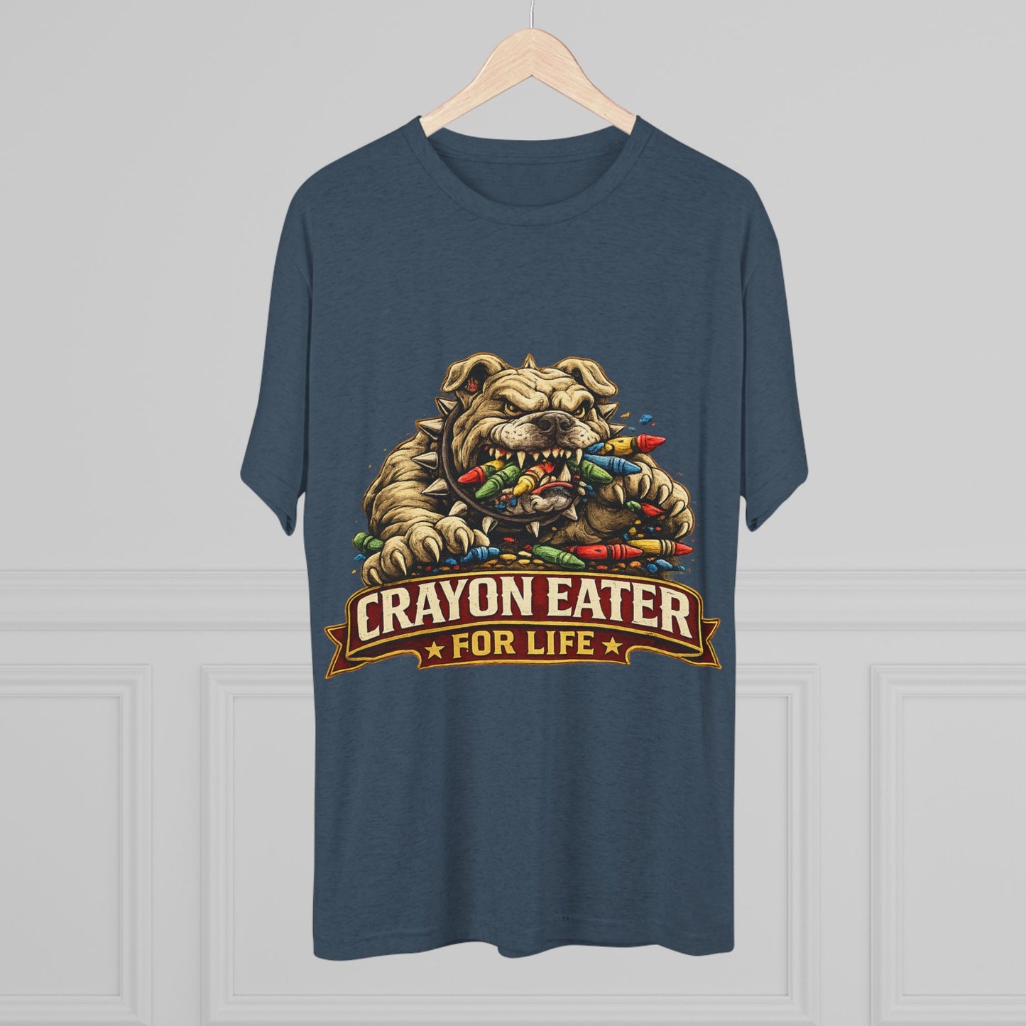 Devil Dog Crayon Eater for Life Military Tee