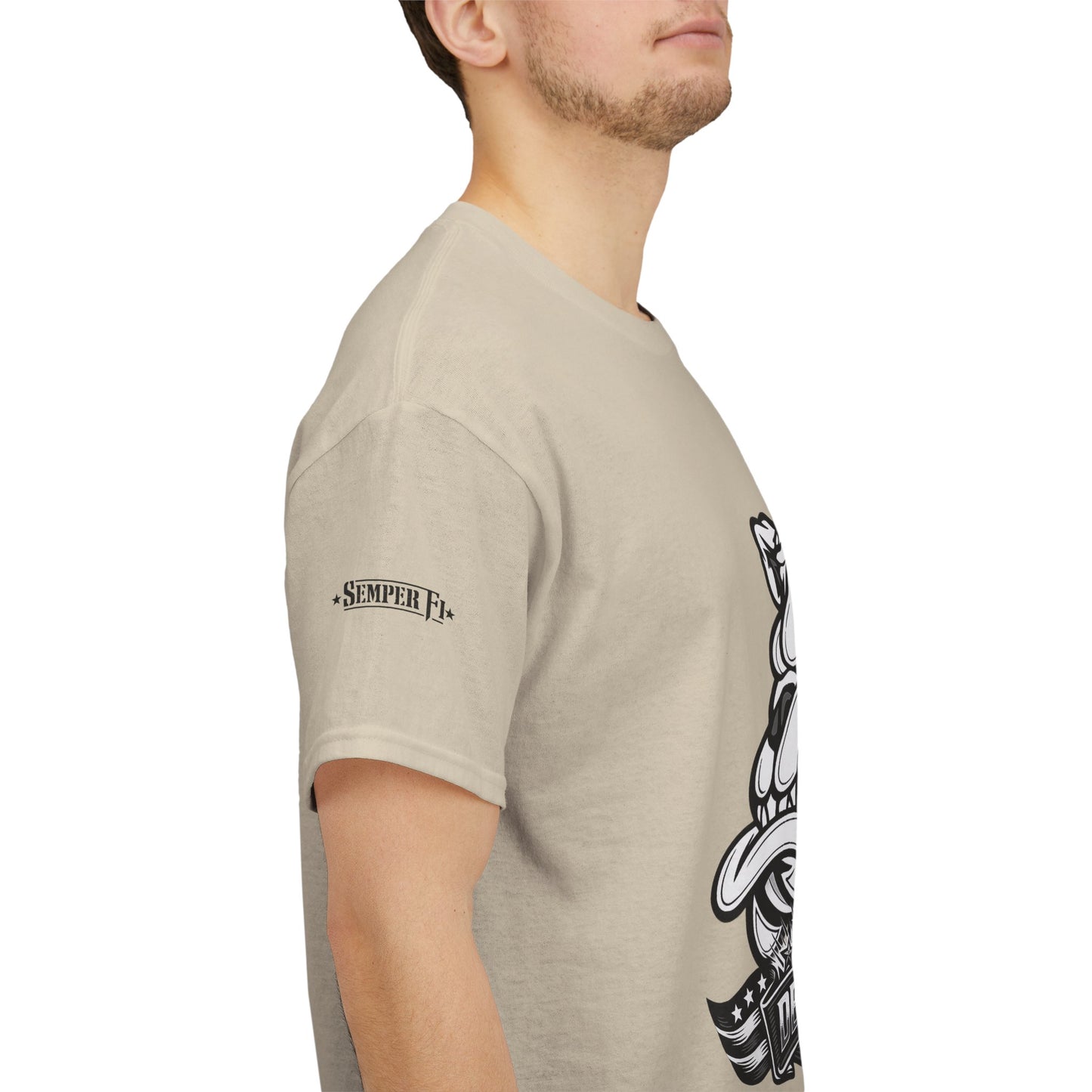 Devil Dog Bulldog Tee — 'Doesn’t Bark, It Bites' Heavyweight Cotton Shirt