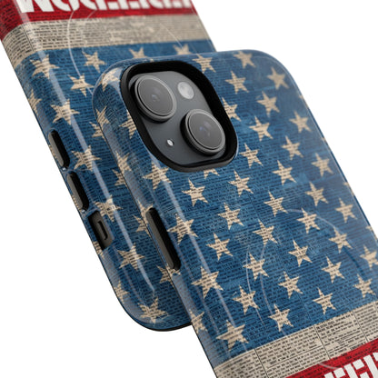 Freedom American Flag iPhone Case — Tough Magnetic Protective Case