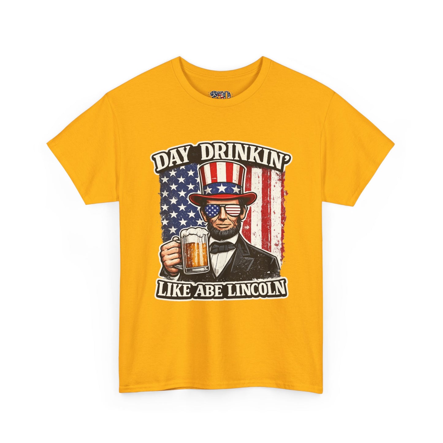Day Drinking with Abe Lincoln Patriotic T-Shirt - 250th limited series