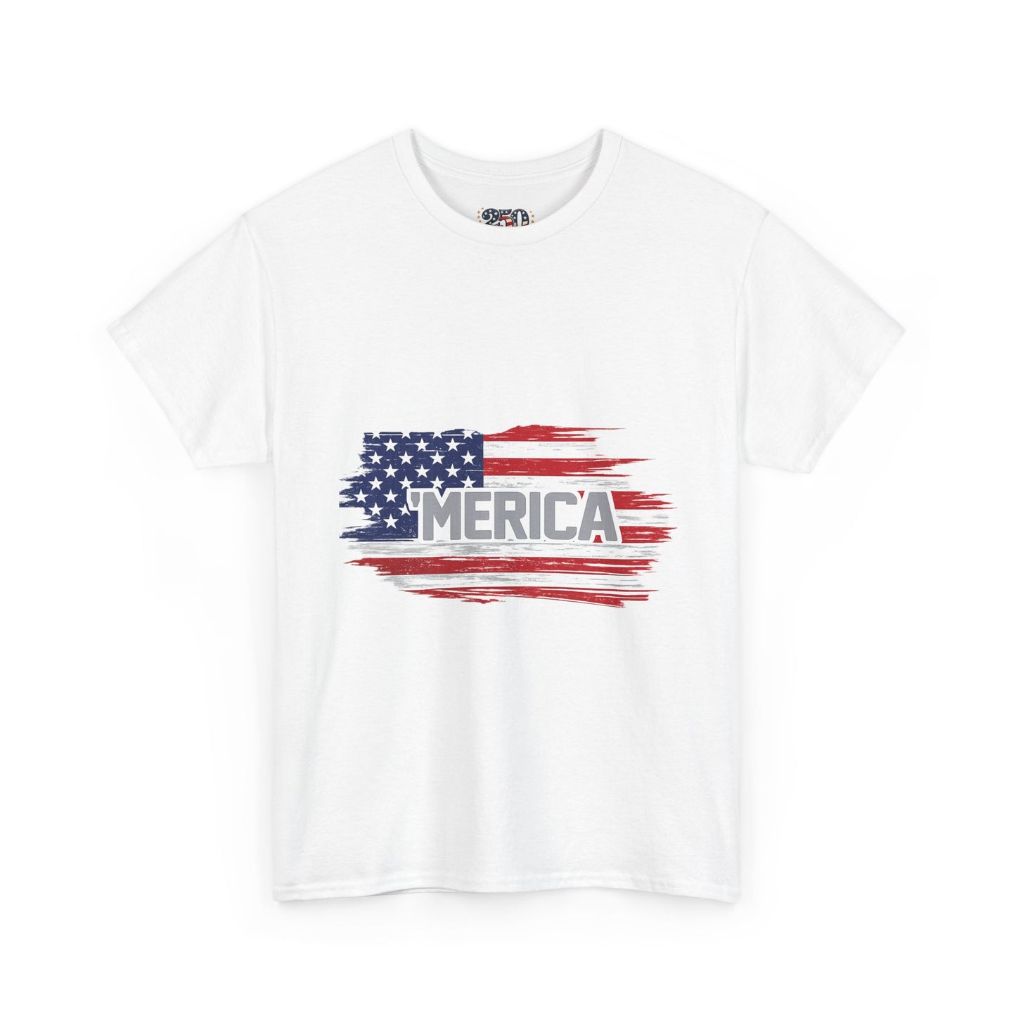 ‘Merica - Distressed America Flag T-Shirt — Vintage Patriotic USA Tee