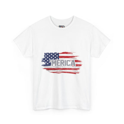 ‘Merica - Distressed America Flag T-Shirt — Vintage Patriotic USA Tee